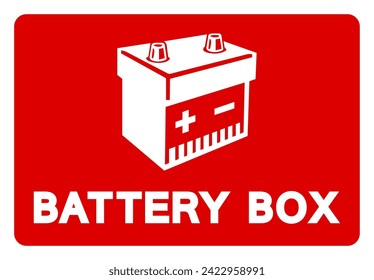 Battery Box Symbol Sign, Vector Illustration, Isolate On White Background Label. EPS10