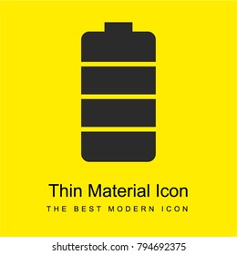 Battery bright yellow material minimal icon or logo design