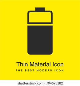 Battery bright yellow material minimal icon or logo design