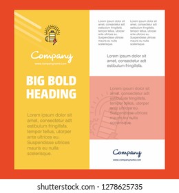 Battery Business Company Poster Template. with place for text and images. vector background