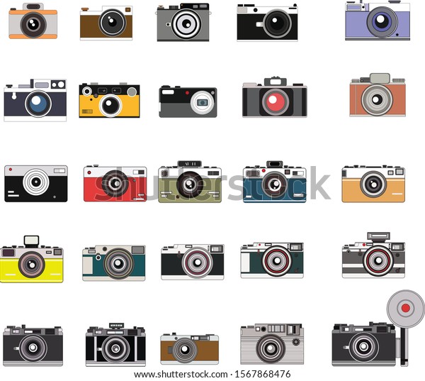 Battery Camera Icon Vintage Camera Film Stock Vector Royalty Free 1567868476