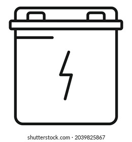 Vektorgrafik des Akkukapazitätsymbols. Volle Energie. Nickelzelle