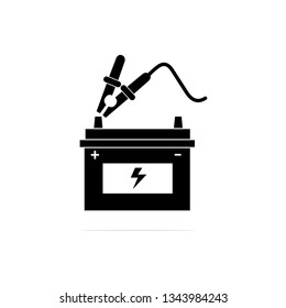 Battery Car Charger Icon.Vector Concept Illustration For Design.
