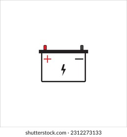 Vektordesign des Batteriewagensymbols