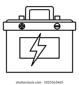 battery car isolated icon