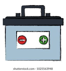 battery car isolated icon