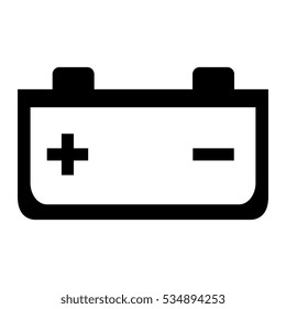 battery car isolated icon