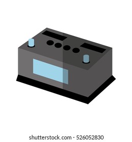 battery car isolated icon vector illustration design