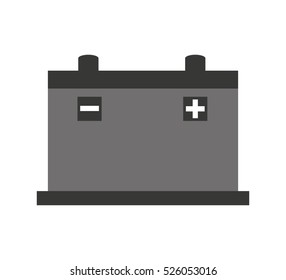 battery car isolated icon vector illustration design