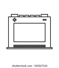 battery car isolated icon vector illustration design