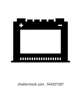 battery car isolated icon vector illustration design