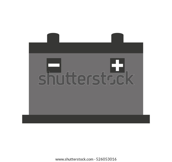 battery car\
isolated icon vector illustration\
design