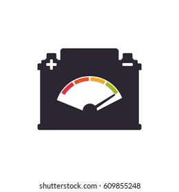 Battery car isolated vector illustration graphic design