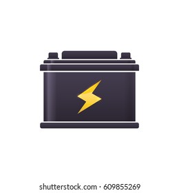 Battery car isolated vector illustration graphic design