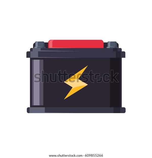 Battery\
car isolated vector illustration graphic\
design