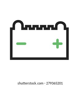 Battery, car, power icon vector image. Can also be used for energy and technology. Suitable for web apps, mobile apps and print media.