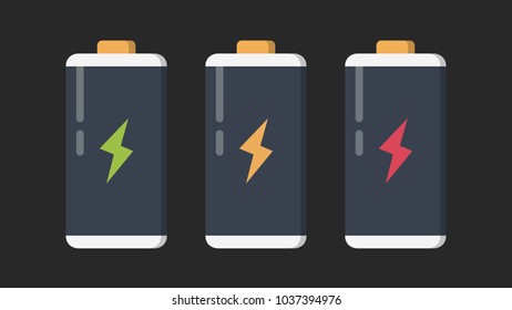 Battery cartoon vector. free space for text. wallpaper. background.