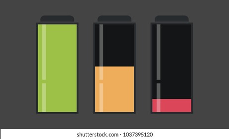Battery cartoon vector. free space for text. wallpaper. background.