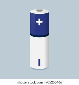 battery cartoon vector illustration