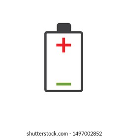 battery cell indicator icon illustration vector