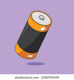 Batería cargadora de icono Ilustración de vectores de celda de batería