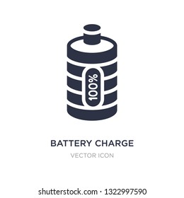 battery charge almost full icon on white background. Simple element illustration from Technology concept. battery charge almost full sign icon symbol design.