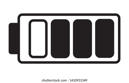 battery charge energy power icon on white background vector illustration
