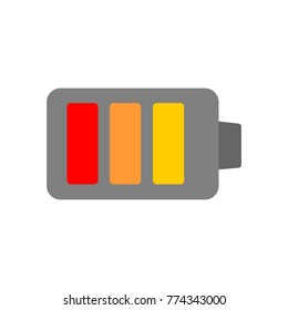 battery charge flat icon