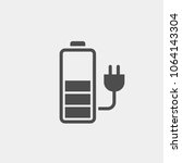 Battery charge flat vector icon
