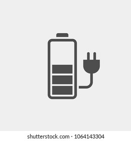 Battery Charge Flat Vector Icon