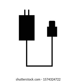 Battery charge glyph icon vector illustration logo template for many purpose.Isolated on white background