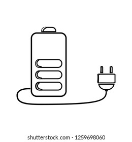 battery charge icon. Element of cyber security for mobile concept and web apps icon. Thin line icon for website design and development, app development