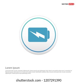 Battery Charge Icon Hexa White Background icon template - Free vector icon