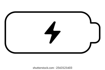 battery Charge icon Horizontal vector illustration