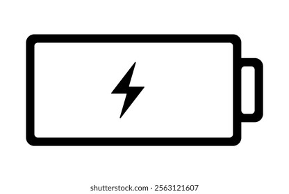 battery Charge icon Horizontal vector illustration