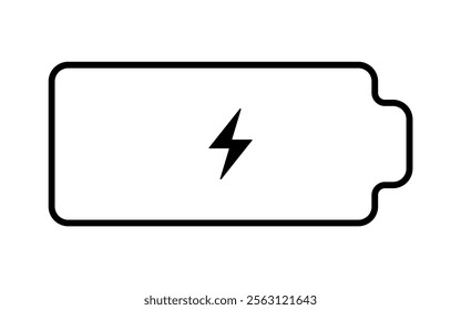battery Charge icon Horizontal vector illustration
