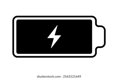 battery Charge icon Horizontal vector illustration