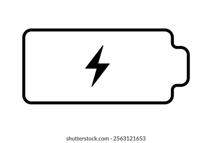 battery Charge icon Horizontal vector illustration