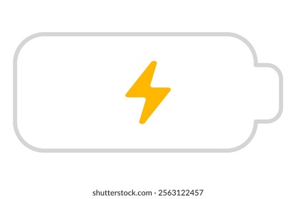 battery Charge icon Horizontal vector illustration