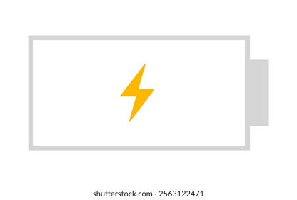 battery Charge icon Horizontal vector illustration
