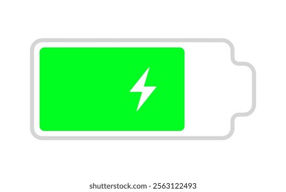 battery Charge icon Horizontal vector illustration
