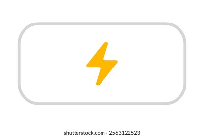 battery Charge icon Horizontal vector illustration