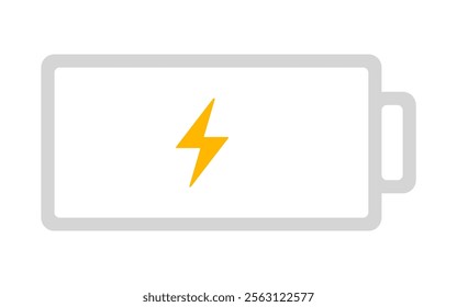 battery Charge icon Horizontal vector illustration