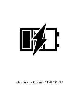 Battery charge icon , lithium , vector sign design