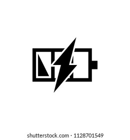 Battery charge icon , lithium , vector sign design