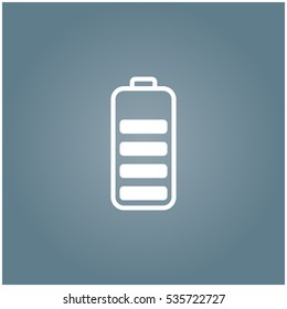 Battery charge Icon on a light background
