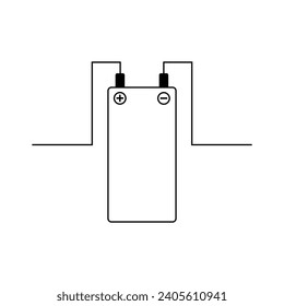 battery charge icon battery positive negative