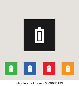 Battery charge icon, stock vector illustration, EPS10.