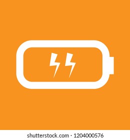 Battery charge icon, stock vector illustration, EPS10.