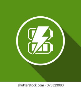 battery charge icon. vector illustration